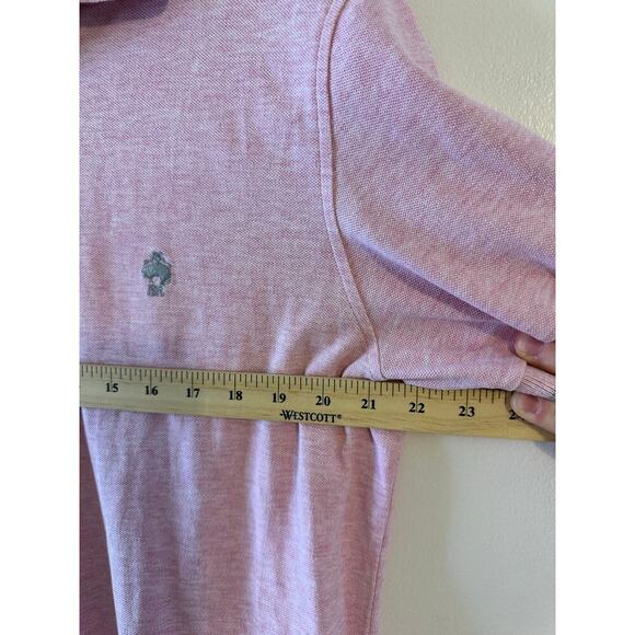 Brooks Brothers Mens Pink Short Sleeve Red Fleece Polo Preppy Heritage Large - Picture 6 of 7
